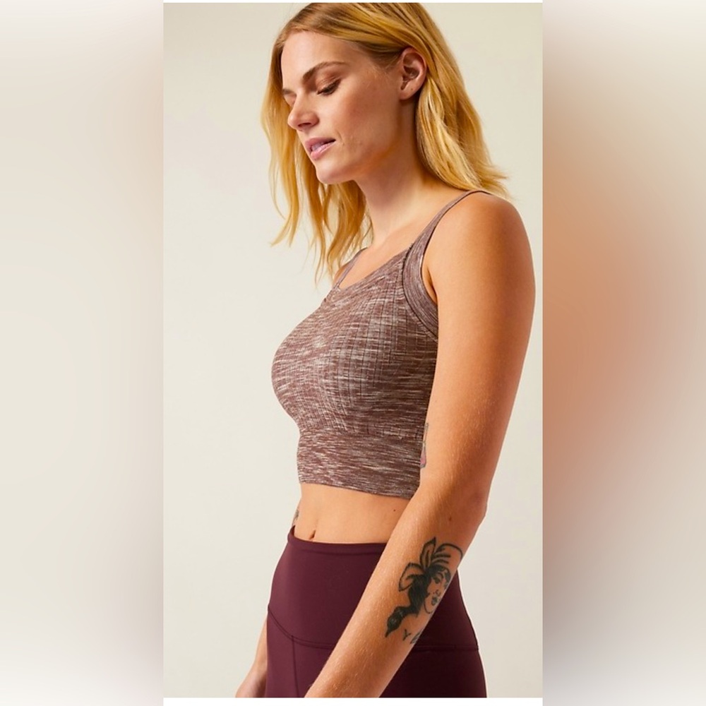 Athleta REVOLVE SEAMLESS CAMI in Mahogany Heather size S